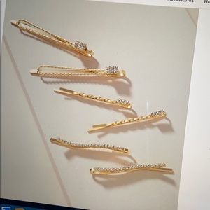 NWT Anthropologie Milla Sparkle Bobby Pin Set 🌸